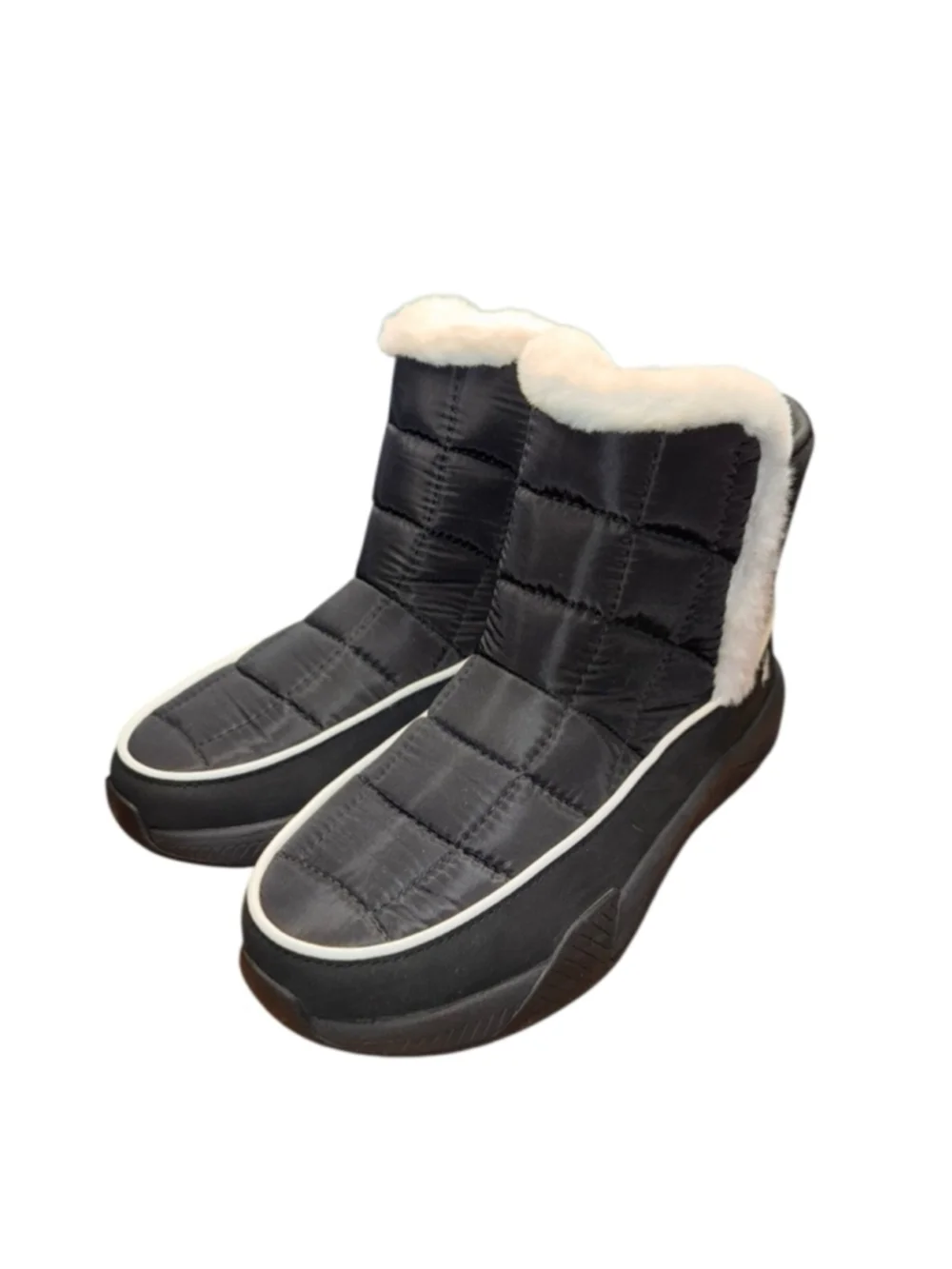 Women's Spyder Lumi Black & White Winter Boots US 7.5